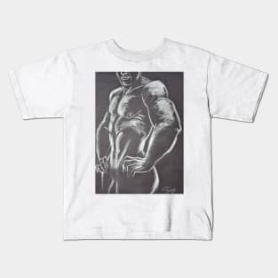 Man Nude Figure 2 Kids T-Shirt